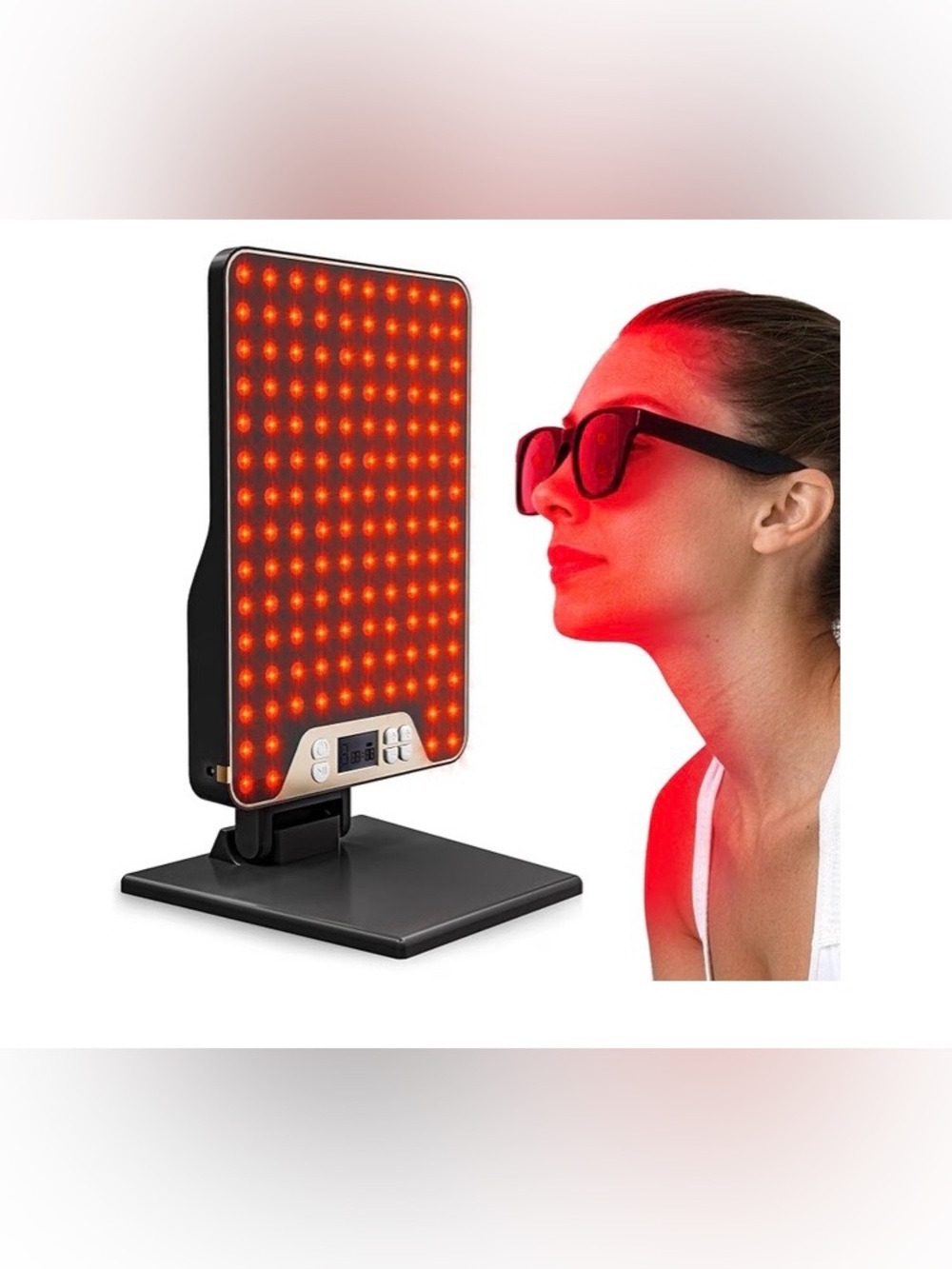 Portable Red Light Therapy Panel for Face & Body, New SEALED BOX , Black